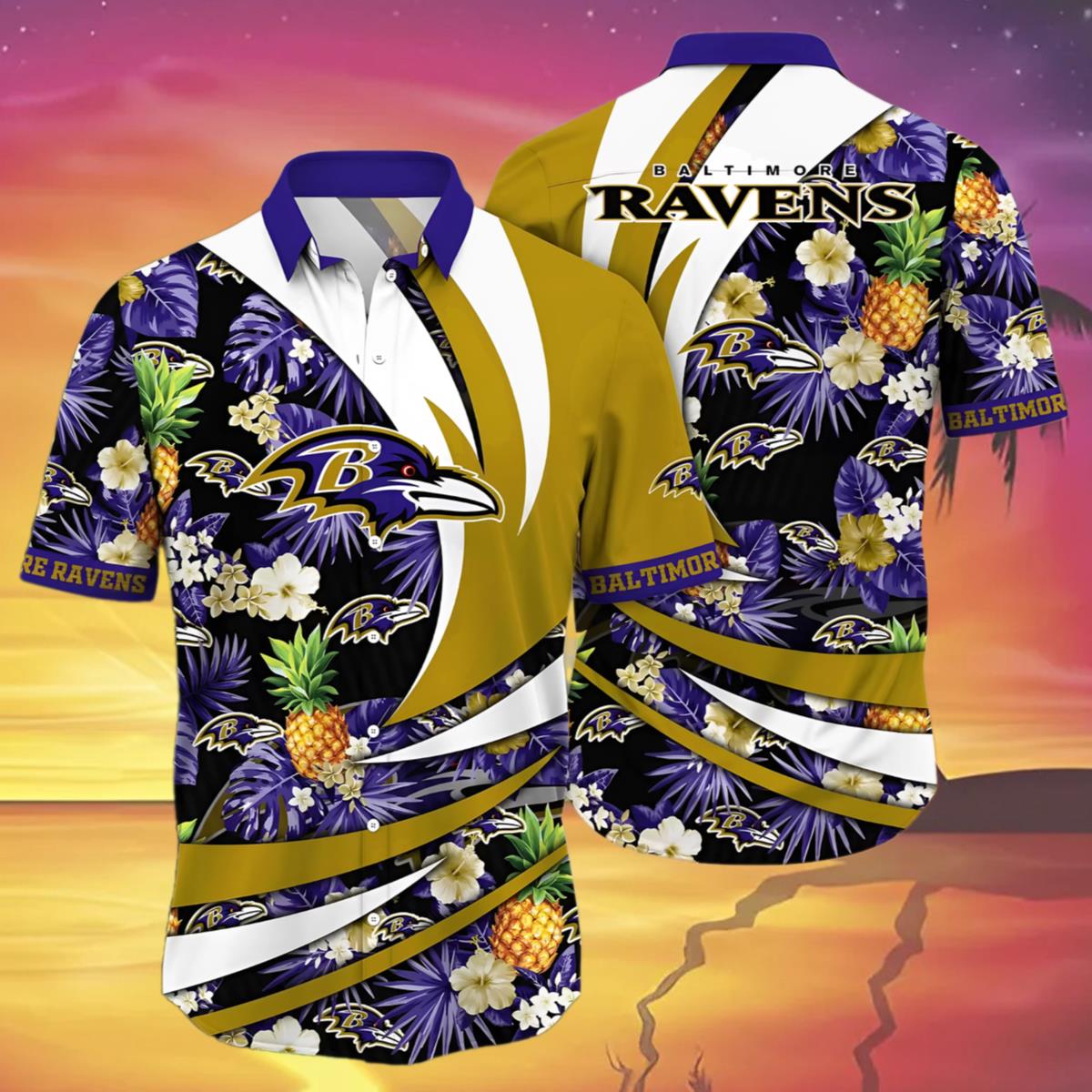 Baltimore Ravens Hawaiian Shirt