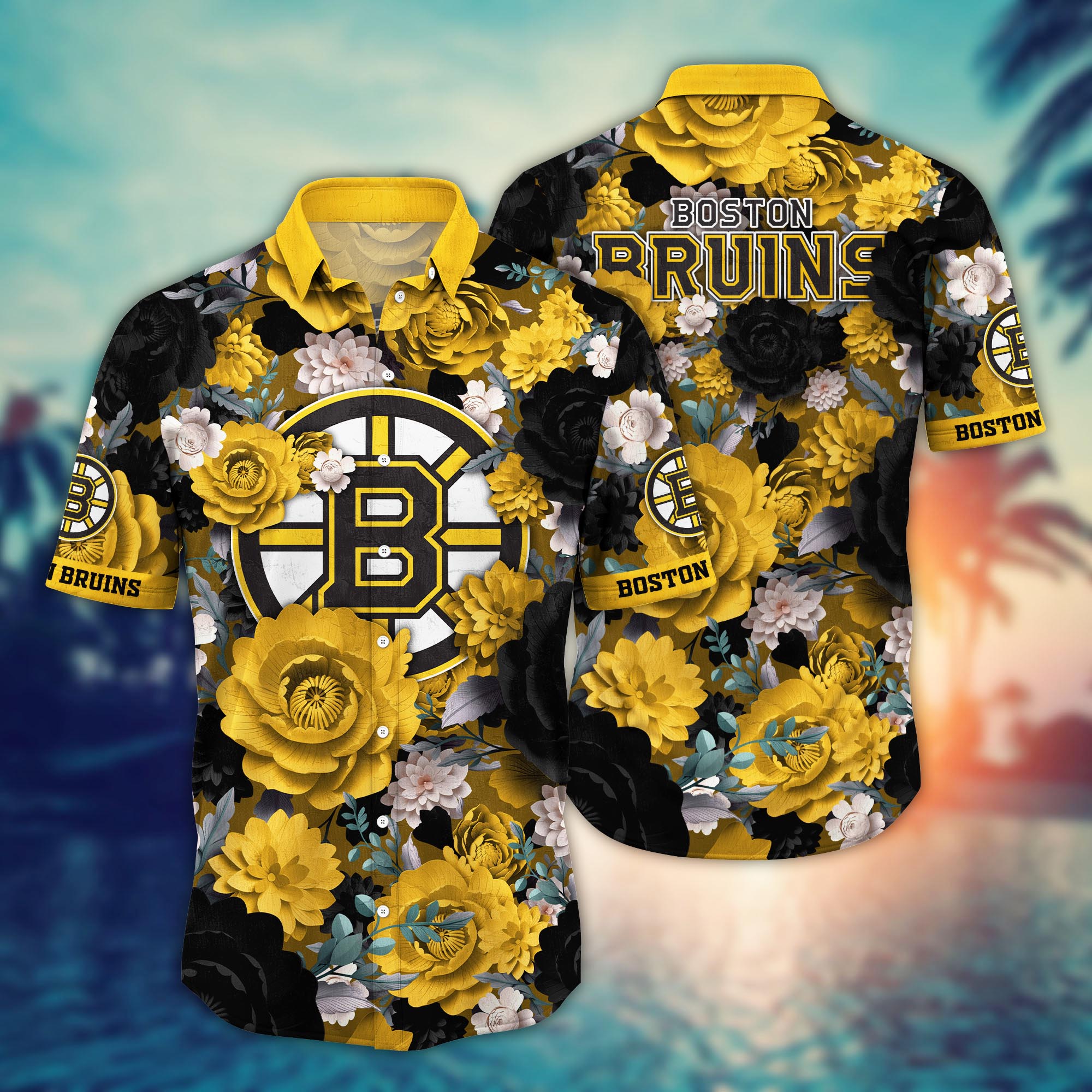 Boston Bruins Hawaiian Shirt