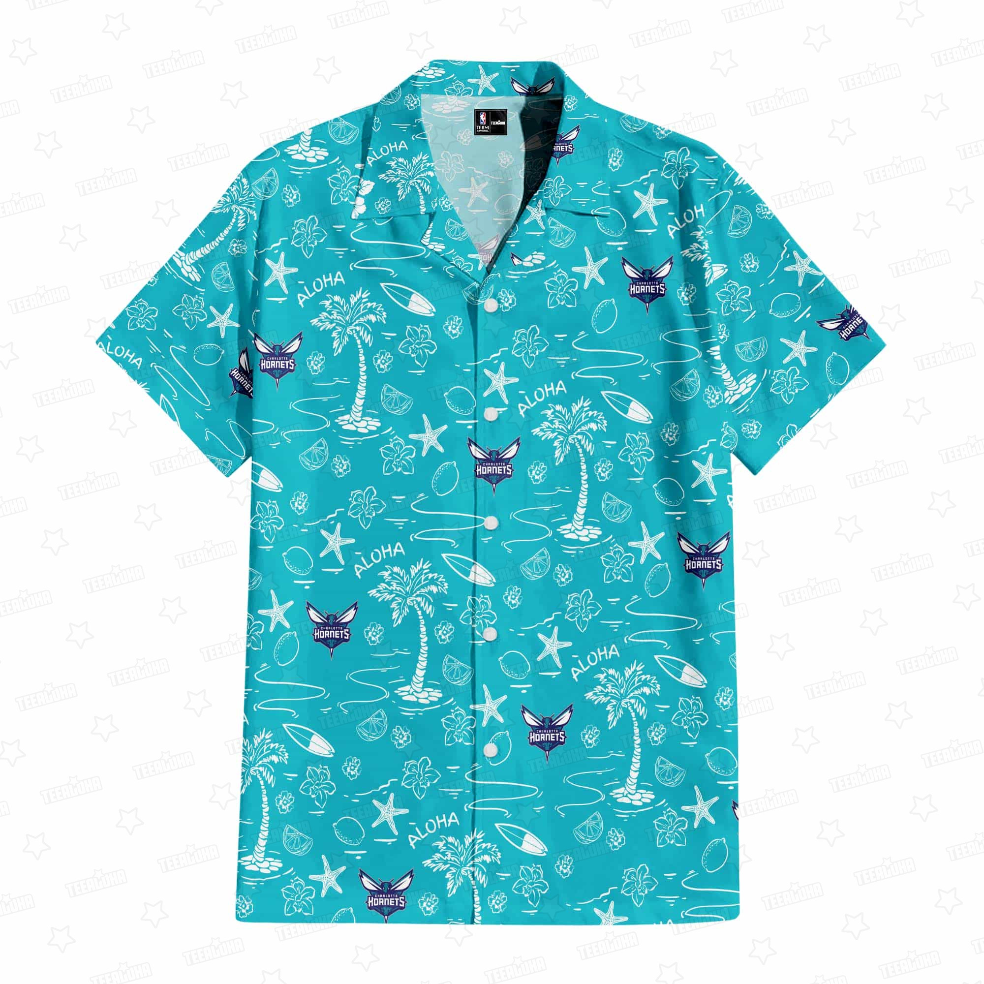 Charlotte Hornets Hawaiian Shirt