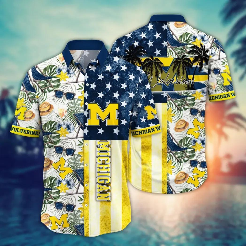 Michigan Wolverines Hawaiian Shirts