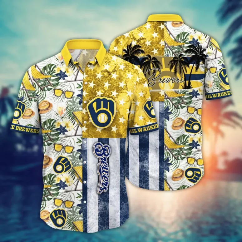 Milwaukee Brewers Hawaiian Shirt