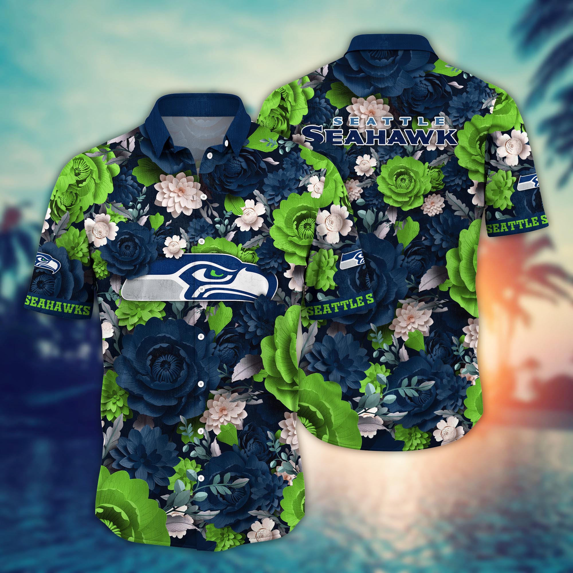 Seattle Seahawks Hawaiian Shirt