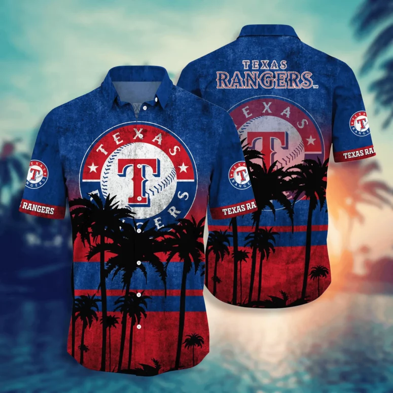 Texas Rangers Hawaiian Shirt