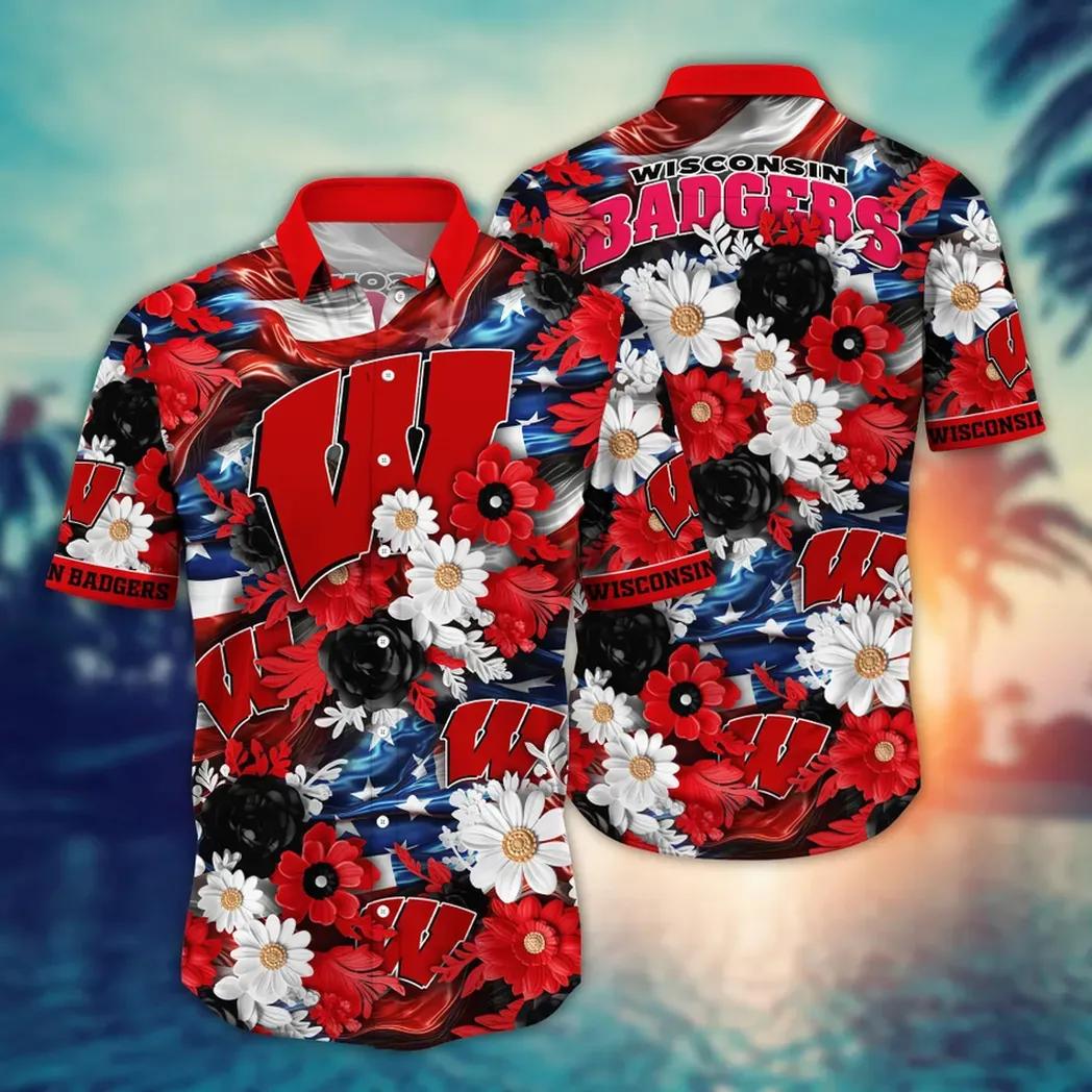 Wisconsin Badgers Hawaiian Shirts